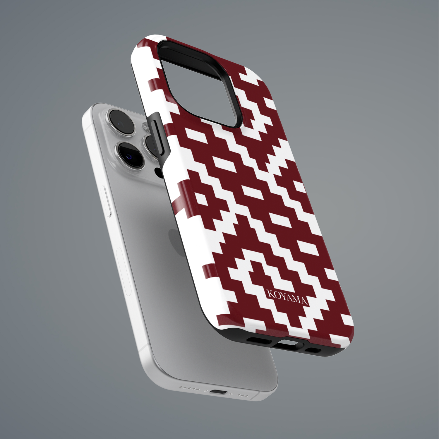 photo with 6 white and burgundy latvian sign phone cases 